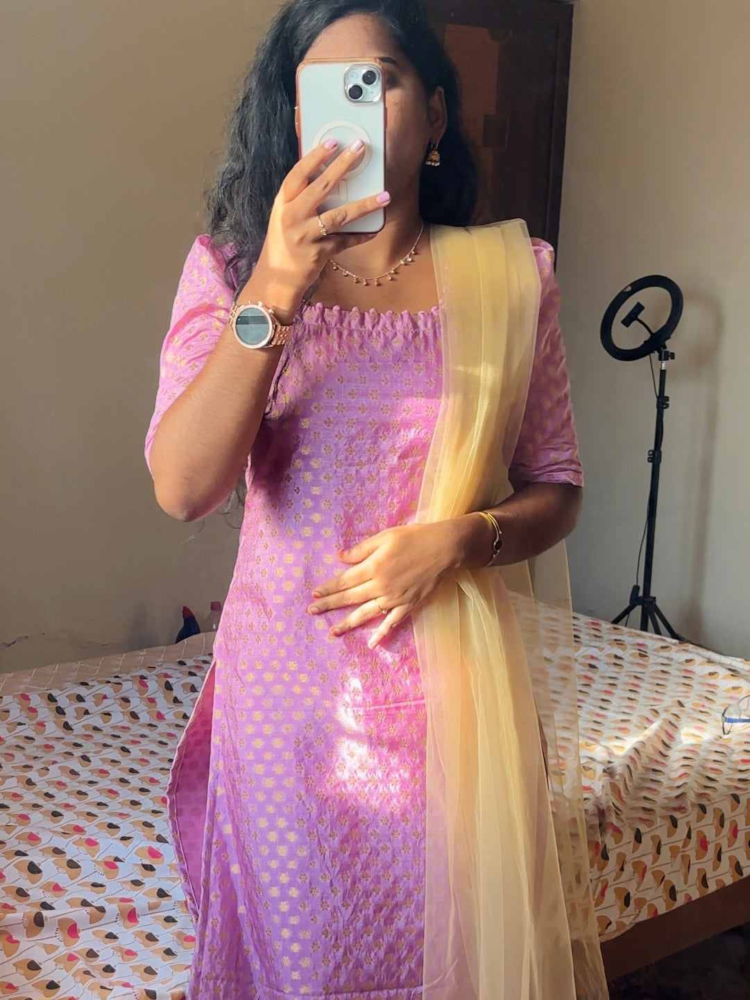 Chanderi Silk Kurti