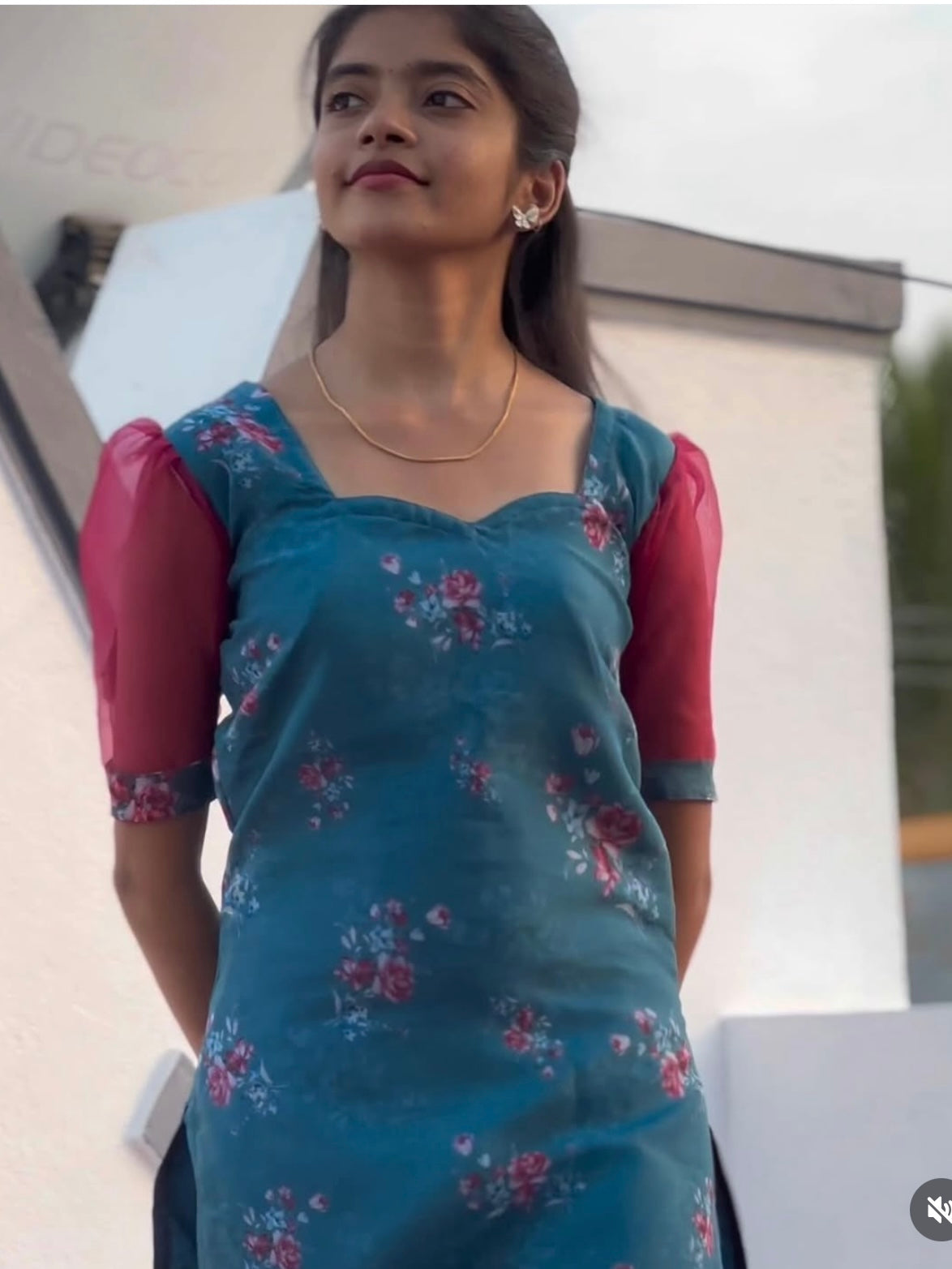 Organza daily wear kurti