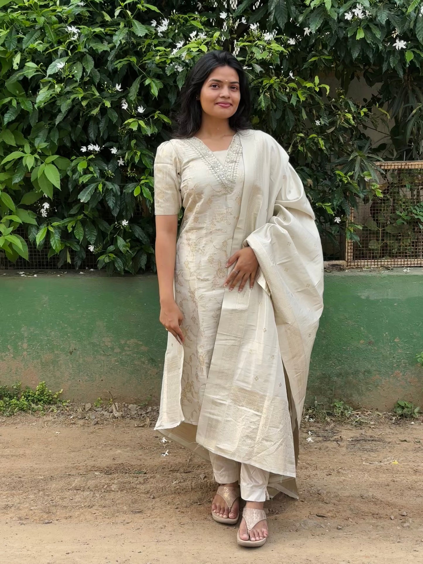 Banarasi tissue Suit