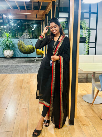 Black narayanapet set [ SZ115 ]