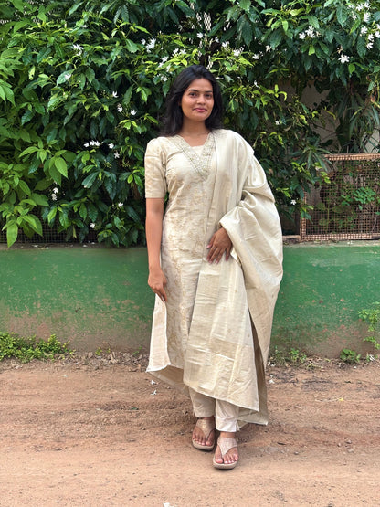 Banarasi tissue Suit