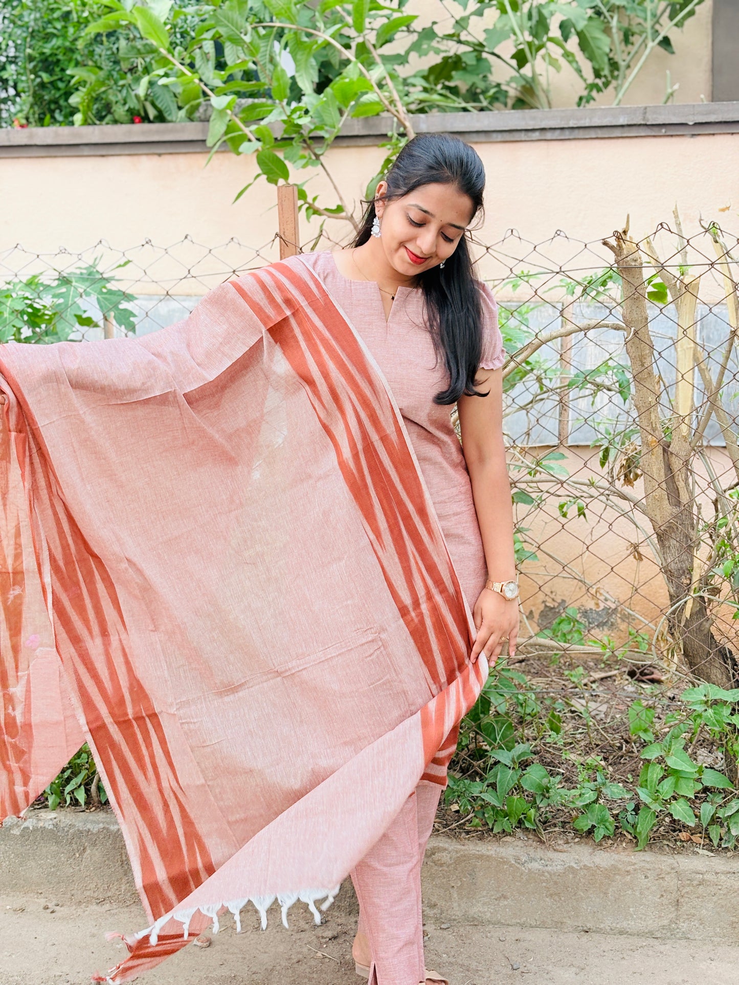 Ikkat Kurti set