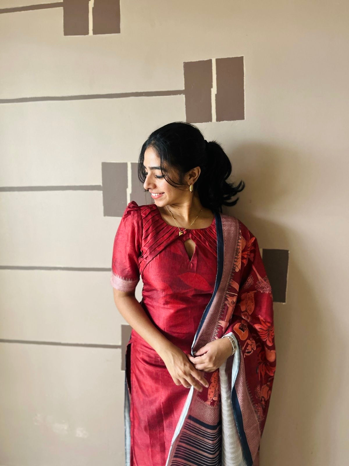 Cherry kalamkari set [SZ114]