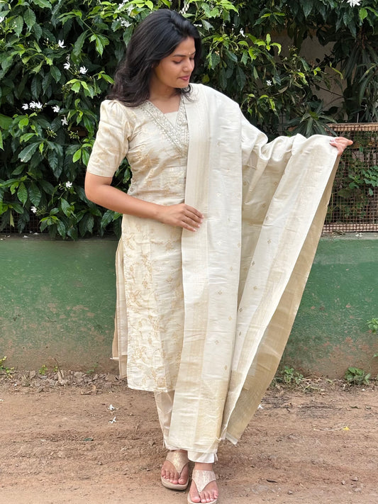 Banarasi tissue Suit