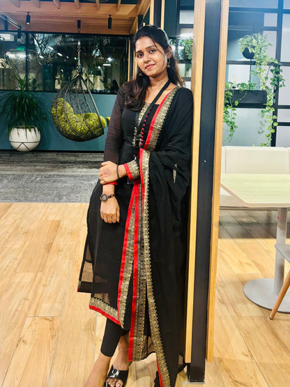 Black narayanapet set [ SZ115 ]