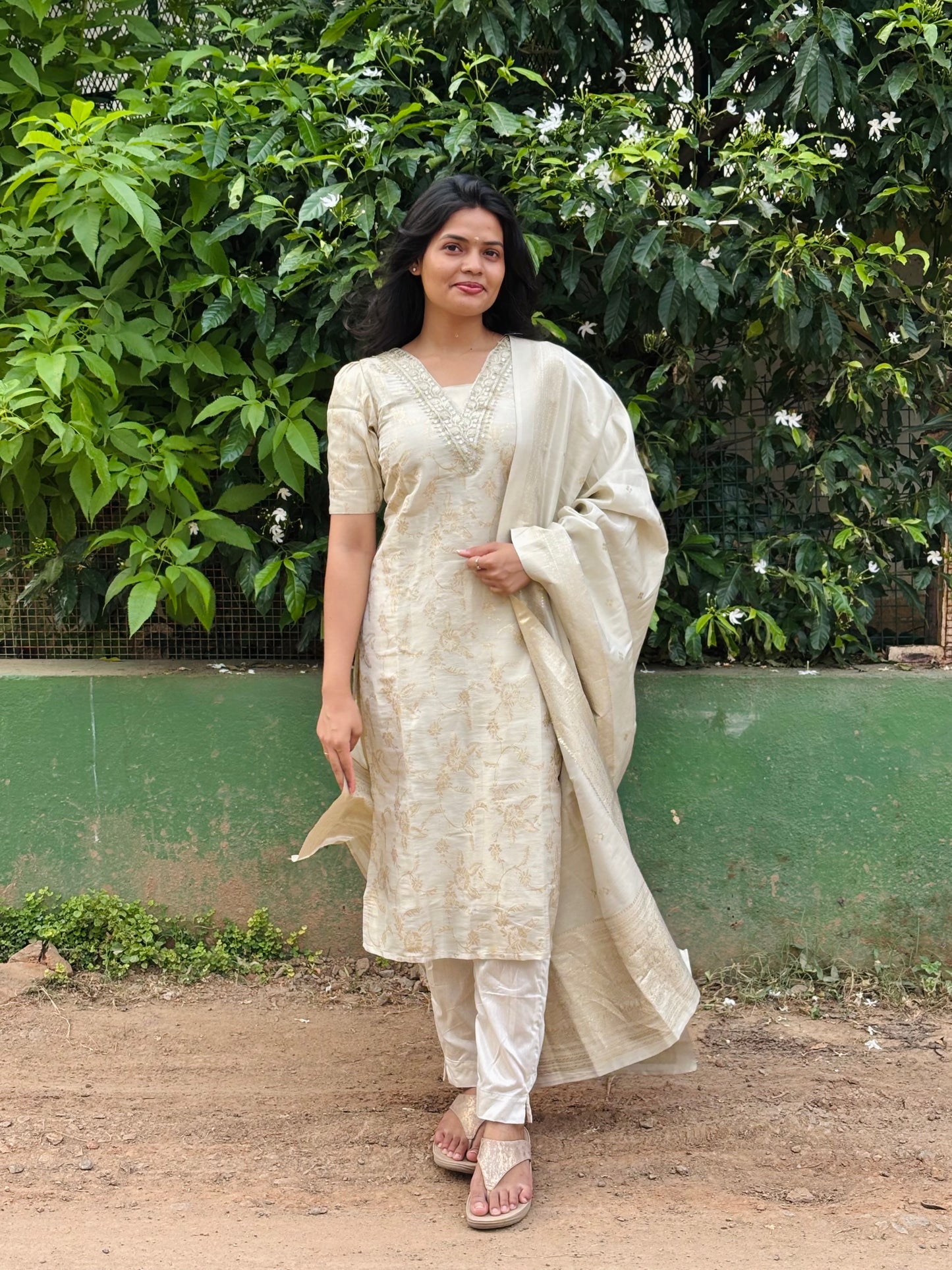 Banarasi tissue Suit