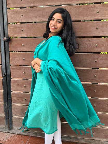 Aqua Bloom Handloom set