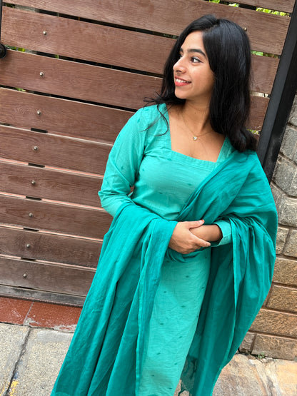 Aqua Bloom Handloom set